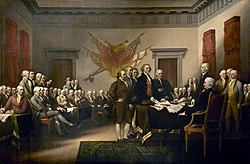 Declaration of Independence painting