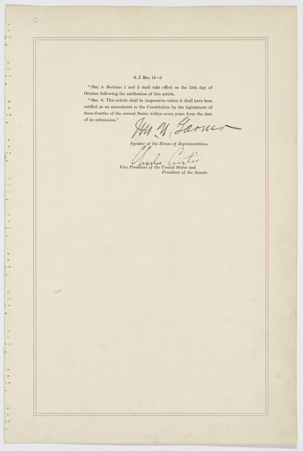 20th Amendment
